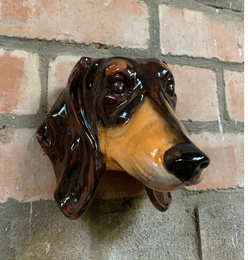 Dashing Dachshund Dog Wall Sconse Planter